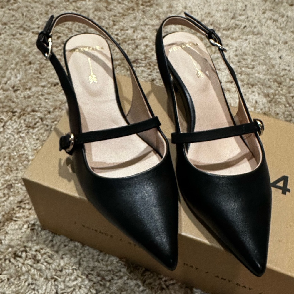 Frankie 4 Coco Black Slingback Women's Shoes Size 9.5 NEW WITH TAGS
